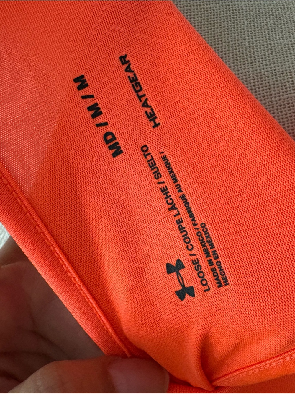 Under Armour Bright Orange Racerback Performance Tank - Picture 3 of 4